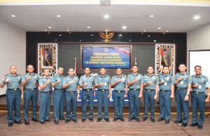 DANLANTAMAL I IKUTI BIMTEK PATJAB PENDIDIKAN DAN KLASKAT PRAJURIT TNI AL TA. 2023