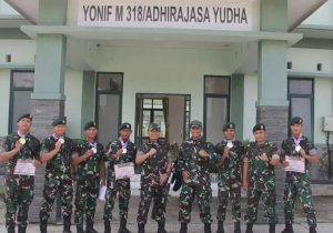 Prajurit Yonif 318 Kostrad dan Atlet Binaan Berhasil Membawa Mendali Kemenporan 2023