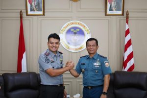 Danlanal Dumai Terima Kunjungan Kepala Kantor Imigrasi Kelas I TPI Dumai Yang Baru