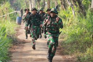 Memperkuat Fisik dan Semangat Juang, Yonif 514 Kostrad Gelar Lomba Cross Country