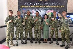 Prajurit Denpom Divif 3 Kostrad Lepas Letkol Cpm Tonggo P.Hutabarat,S.T sebagai Dandenpom IV/2 Yogyakarta