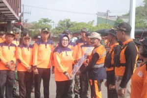 Antisipasi Bencana Alam, Yonif 413 Kostrad Ikuti Pelaksanaan Apel Siaga Bencana Pemkab Sukoharjo