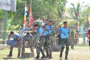 Meriahkan HUT Ke-19, Yonif 755 Kostrad Gelar Lomba Ketangkasan Olahraga Militer