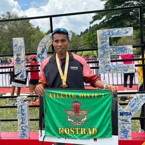 Prajurit Yonzipur 9 Kostrad Raih Juara dalam Kejuaraan Borobudur Marathon