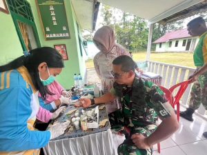 Brigif 20 Kostrad Laksanakan Kegiatan Posbindu PTM Kepada Prajurit dan Keluarga