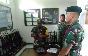 Kasisiapsat Divisi 3 Pimpin Kegiatan Dalwasev Binsat Yonif 754 Kostrad