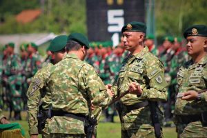Danbrigif 9 Kostrad Pimpin Upacara Serah Terima Jabatan Komandan Batalyon Infanteri 514 Kostrad