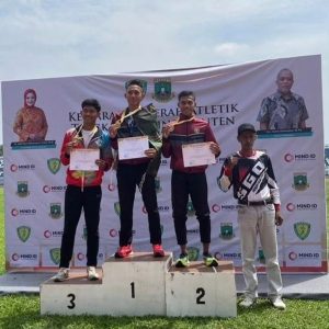 Prajurit Yonarhanud 1 Kostrad Dua Kali Juara Satu Dalam Sehari di Kejuaraan Daerah Aatletik Banten 2023