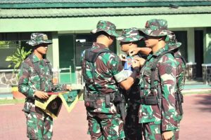 Danbrigif 18 Divif 2 Kostrad Pimpin Pembukaan Geladi Posko Yonif 501/Bajra Yudha