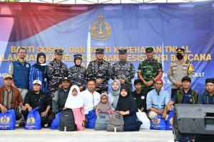 DANLANTAMAL III JAKARTA HADIRI BAKSOS DAN BAKKES TNI AL PELAKSANAAN RESISTENSI BENCANA TAHUN 2023