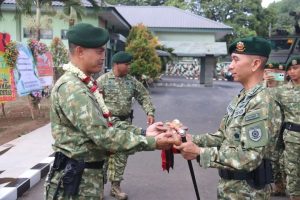 Wujud Kehormatan, Yonarmed 1 Kostrad Laksanakan Tradisi pelepasan Komandan Batalyon