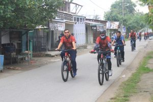 *Prajurit Lanal Lhokseumawe Gelar Gowes Gembira Sambut Hari Armada RI Tahun 2023*