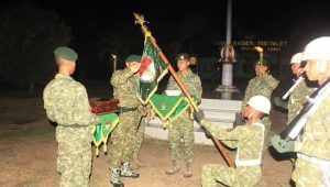 Penjamasan Tunggul Batalyon dan Renungan Suci Dalam Rangka HUT ke – 19 Yonif 755/Yalet Kostrad