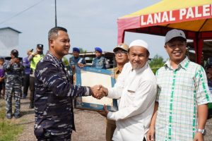 Resmikan Kampung Bahari Nusantara III, Danlanal Palembang Harapkan Sungsang II Jadi Contoh Keberhasilan