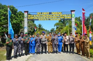 Lanal Dumai Resmikan Kampung Bahari Nusantara TNI AL di Desa Sungai Cingam Bengkalis