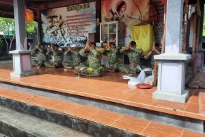 Prajurit dan Persit Yonif 514/SY Gelar Doa Bersama Dalam Rangka Memperingati HUT Ke-60 Brigif 9/DY