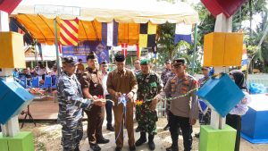 Lanal Simeulue Resmikan Kampung Bahari Nusantara di Desa Labuhan Jaya
