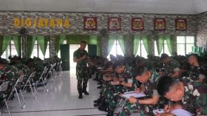 Menunjang Kesiapan Tugas Operasi, Prajurit Yonif 323 Laksanakan Kegiatan Pemeriksaan Psikologi