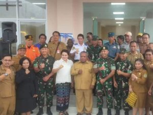 Danbrigif 20 Kostrad Hadiri Peresmian Kantor Dinas Pendidikan Mimika