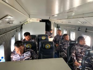 Awali Kunjungan Kerja di Provinsi Aceh, Pangkoarmada I Laksanakan Patroli Udara di Wilayah Perairan Aceh