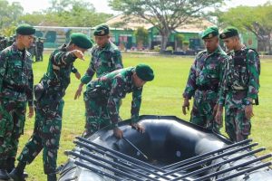 Antisipasi Bencana Alam, Prajurit Yonif 755 Kostrad Nelaksanakan Apel Gelar Kesiapsiagaan