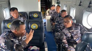 Danlantamal I Dampingi Pangkoarmada I Patroli Udara Dalam Rangka Kunjungan Kerja Ke Lanal Jajaran Lantamal I Pantai Timur Aceh