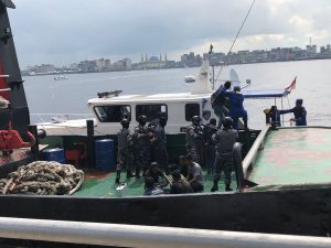 Asah Kemampuan Tim VBSS Lanal Dumai Dalam Puncak Drill Exercise-1 ISPS Code TA. 2023 Yang Diselenggarakan Oleh PT. Pulau Sambu