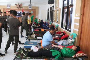 Sambut Hari Juang Kartika, Pasukan Pandawa Kostrad Laksanakan Donor Darah