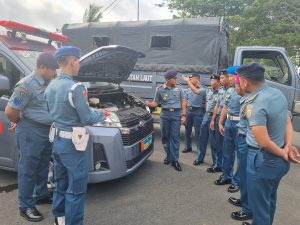 Komandan Lanal Dabo Singkep Cek Kelengkapan dan Kelayakan Kendaraan Dinas