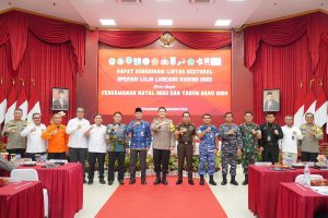 Danlanal Dumai Turut Hadir Dalam Rakor Lintas Sektoral Operasi Lilin Lancang Kuning 2023-2024 di Provinsi Riau