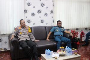 Danlantamal I Kunjungan Kerja Ke Dirpolair Polda Sumut