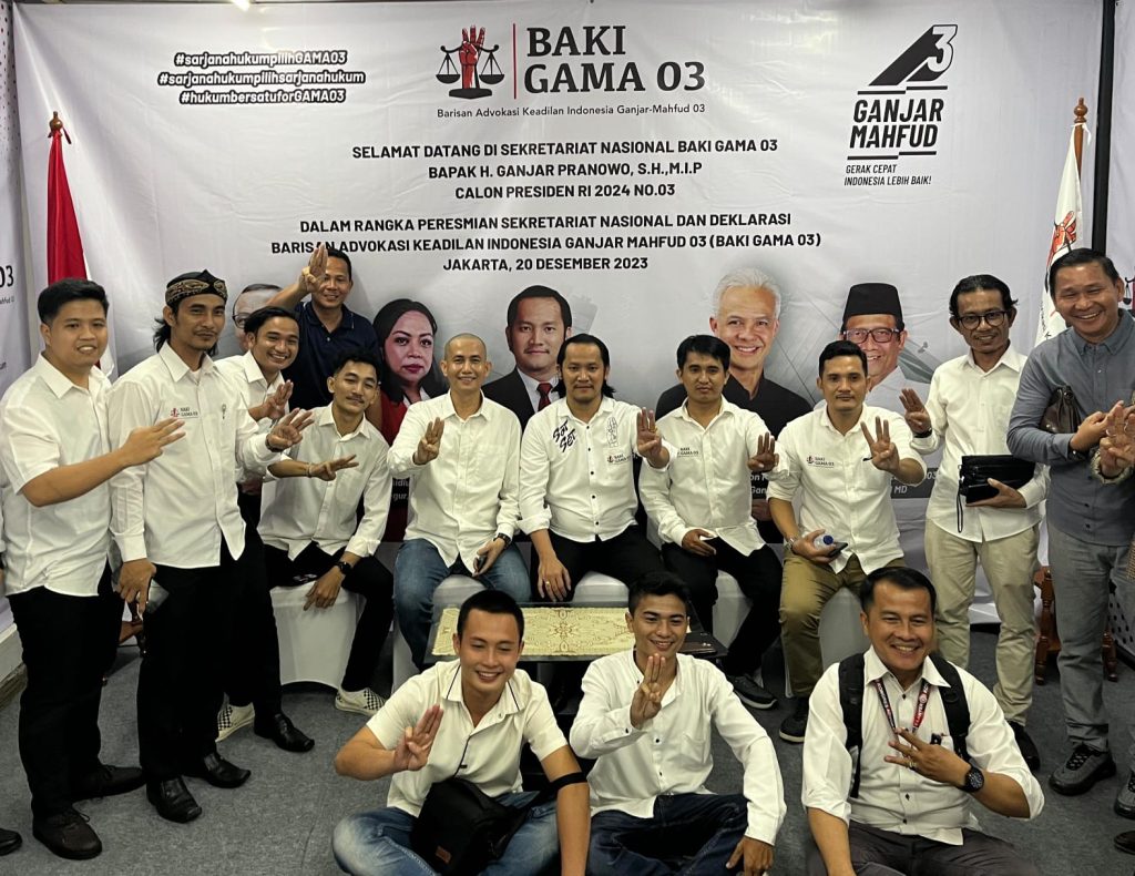 Ratusan Advokat BAKI GAMA 03 Deklarasi Dukung Ganjar-Mahfud