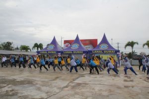 Olahraga Bersama Dalam Rangka HUT Ke-61 Kowal di Lanal Dumai