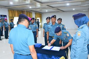 Danlanal Simeulue Hadiri Sertijab Asrena Danlantamal I, Kafasharkan Sabang dan Kadisminpers Lantamal I