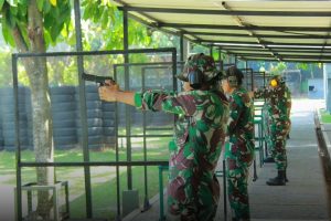 Atlet Menembak Pistol Yonif 328 Kostrad Raih Juara Pada Lomba Tembak Pistol HUT Divif 1 Kostrad