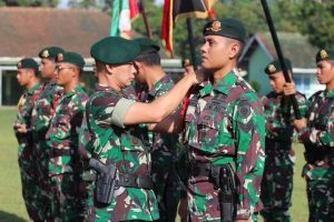 Danyonif 515 Kostrad Pimpin Upacara Sertijab Komandan Kompi (Danki), Komandan Seksi Markas Batalyon (Dansimayon) dan Bintara Pelatih (Batih)