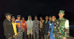Gerak Cepat, Lanal Simeulue Bantu Evakuasi Nelayan Yang Mengalami Rusak Mesin di Laut