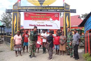 Satgas Yonif 330 Kostrad Gelar Baksos “Prima TNI Mutiara Papua”, Program Binter Terpadu Kogabwilhan III di Intan Jaya
