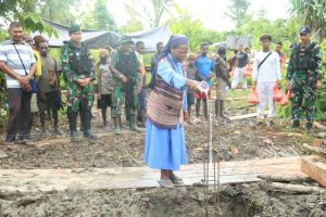 Pasukan Pandawa Kostrad Bangun 2 Gereja di Nduga, Kado Natal Untuk Masyarakat Papua