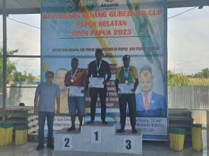 Sabet Juara Renang Prajurit Yonif 755 Kostrad Harumkan Nama Satuan