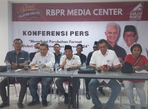 Rumah Bersama Pelayan Rakyat Badan Advokasi dan Bantuan Hukum Pemilu Mengadakan Presscon “Menyikapi Perubahan Format Debat Capres – Cawapres Pemilu 2024”