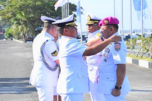 DANLANTAMAL III JAKARTA HADIRI UPACARA SERTIJAB DANLANTAMAL I BELAWAN