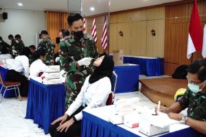 PANDA LANTAMAL III JAKARTA LAKSANAKAN TES SWAB ANTIGEN KEPADA 1.446 CALON BINTARA DAN TAMTAMA PK TNI AL GEL I TA 2024
