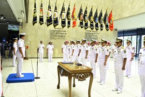 DANLANTAMAL III JAKARTA HADIRI UPACARA SERTIJAB PEJABAT PENTING MABESAL