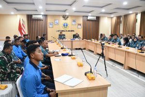 DANLANTAMAL III JAKARTA BERI PEMBEKALAN KEPADA PANITIA WERVING PENERIMAAN CABA DAN CATA PK TNI AL GEL I TAHUN 2024