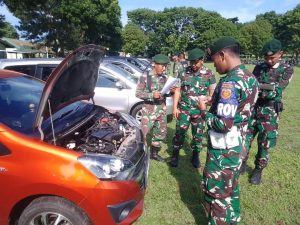 Disiplin Berkendara, Yonarmed 1 Kostrad Adakan Pemeriksaan Kendaraan