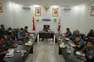 Danlantamal I Pimpin Rapat Staf Awal Tahun 2024