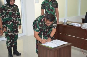 Penandatanganan Pakta Integritas Penerimaan Casis Bintara dan Tamtama Gelombang I TA. 2024 di Jajaran Lantamal I