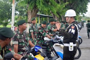 Brigif 6 Kostrad Gencar Lakukan Pemeriksaan Kendaraan Dengan Knalpot Brong
