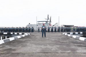 Kepala Keuangan Wilayah Lantamal I Pimpin Upacara Bendera